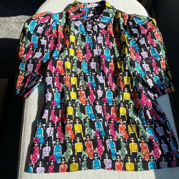 Alice and Olivia Silk Blouse - Picture 5 of 10